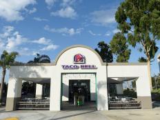 IRVINE, CA - SEPTEMBER 12:  Taco Bell restaurant in Orange County, California.  (Photo by Joshua Blanchard/Getty Images for Taco Bell)